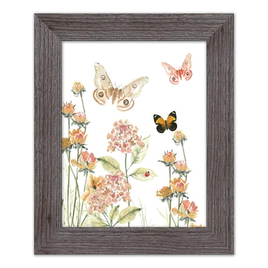 Butterfly Garden Western Framed Print